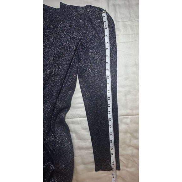 SACHIN & BABI Amelie Metallic Navy‎ Blue Knit Long Sleeve Dress SIZE SMALL - Picture 12 of 13